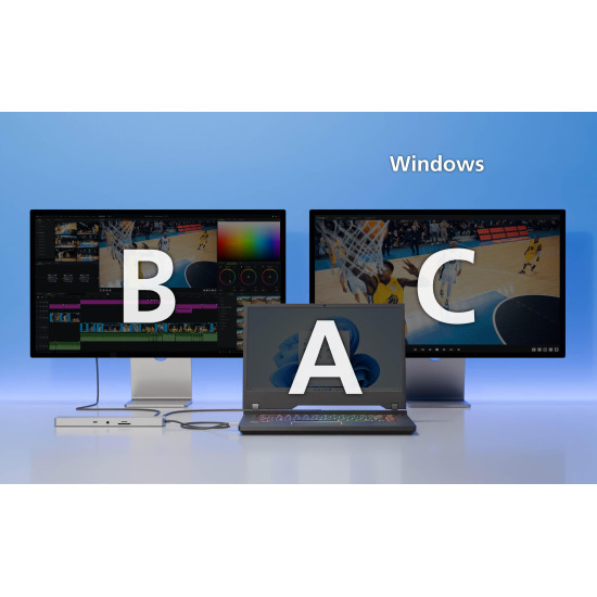 ATEN Docking 11-in-1 USB-C Multiport Dock + Power Pass-Through, 2 x HDMI, LAN, 3.5mm, USB-C, SD Card, microSD, 3 x USB 3.2 ATEN Docking 11-in-1 USB-C Multiport Dock + Power Pass-Through, 2 x HDMI, LAN, 3.5mm, USB-C, SD Card, microSD, 3 x USB 3.2