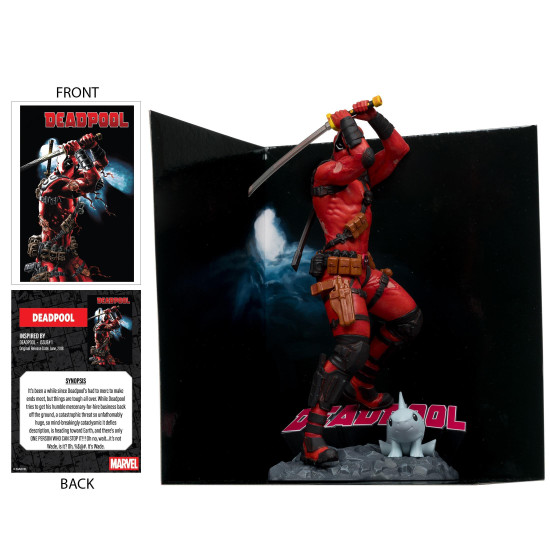 Marvel Deadpool 1:10th Scale Collectible Figure with Scene (Deadpool #1) McFarlane Marvel Deadpool 1:10th Scale Collectible Figure with Scene (Deadpool #1) McFarlane