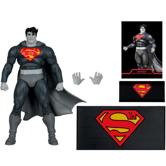 McFarlane Toys DC MULTIVERSE Batman Figure DC Multiverse Superman (The Dark Knight Returns) Black & White Accent Edition Gold Label 7in McFarlane Toys DC MULTIVERSE Batman Figure DC Multiverse Superman (The Dark Knight Returns) Black & White Accent Edition Gold Label 7in