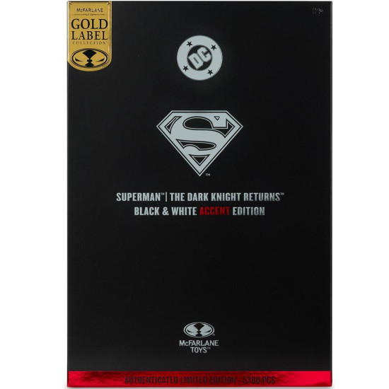 McFarlane Toys DC MULTIVERSE Batman Figure DC Multiverse Superman (The Dark Knight Returns) Black & White Accent Edition Gold Label 7in McFarlane Toys DC MULTIVERSE Batman Figure DC Multiverse Superman (The Dark Knight Returns) Black & White Accent Edition Gold Label 7in