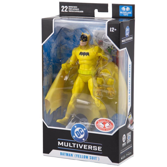 McFarlane Toys DC MULTIVERSE Batman Yellow Suit Figure (Detective Comics #241 - Red Platinum Chase McFarlane Toys DC MULTIVERSE Batman Yellow Suit Figure (Detective Comics #241 - Red Platinum Chase