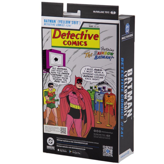 McFarlane Toys DC MULTIVERSE Batman Yellow Suit Figure (Detective Comics #241 - Red Platinum Chase McFarlane Toys DC MULTIVERSE Batman Yellow Suit Figure (Detective Comics #241 - Red Platinum Chase