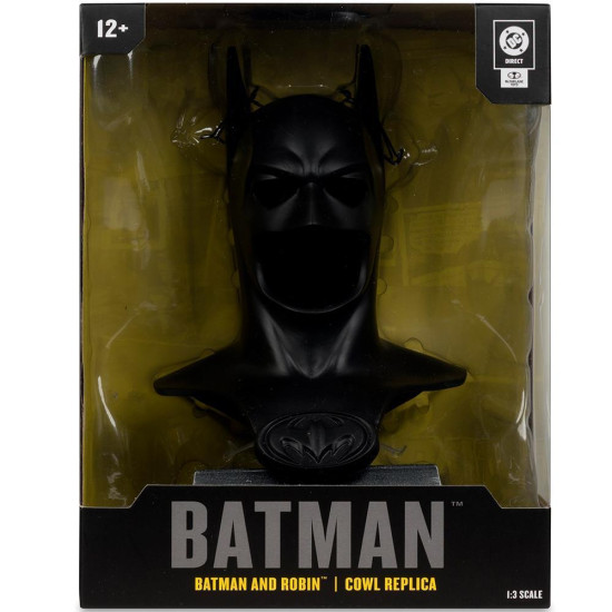DC Direct Batman (Batman and Robin) Cowl Replica 1:3 Scale Figure DC Direct Batman (Batman and Robin) Cowl Replica 1:3 Scale Figure