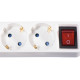 Hama Power Strip, 3-Way, with Switch, 1.4 m, white Hama Power Strip, 3-Way, with Switch, 1.4 m, white