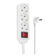 Hama Power Strip, 3-Way, with Switch, 1.4 m, white Hama Power Strip, 3-Way, with Switch, 1.4 m, white