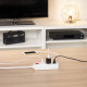 Hama Power Strip, 3-Way, with Switch, 1.4 m, white Hama Power Strip, 3-Way, with Switch, 1.4 m, white