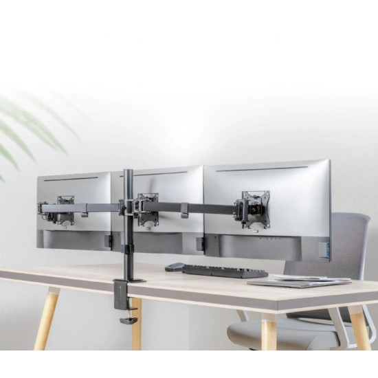 Gembird Стойка за монитор Monitor Mount - MA-D3-01 - 3 Monitor Gembird Стойка за монитор Monitor Mount - MA-D3-01 - 3 Monitor