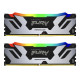 Памет Kingston Fury Renegade Silver/Black RGB 64GB(2x32GB) DDR5 6400MHz CL32 - KF564C32RSAK2-64