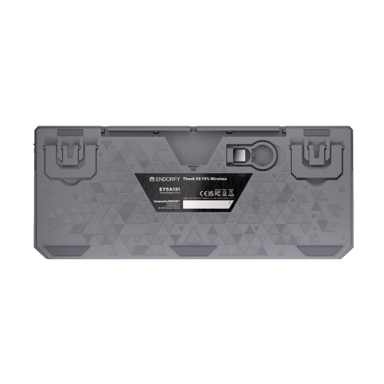 Endorfy механична клавиатура Thock Wireless V2 75%, PBT, Endorfy Yellow switch, US Layout