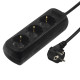 Hama 3-Way Power Strip, with Incr. Touch Protect., 1.4 m, black Hama 3-Way Power Strip, with Incr. Touch Protect., 1.4 m, black