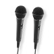 Hama “Karaoke” Dynamic Microphone, Jack Cable 2.5 m + Adap., On/Off, Set of 2 Hama “Karaoke” Dynamic Microphone, Jack Cable 2.5 m + Adap., On/Off, Set of 2