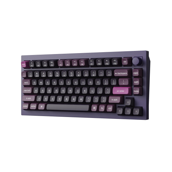 Wireless Mechanical Keyboard Keychron Q1 MAX Gateron Jupiter Brown Switch - Purple