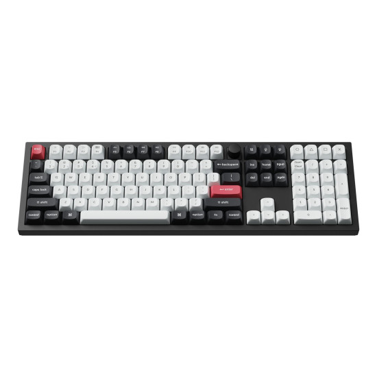 Wireless Mechanical Keyboard Keychron Q6 HE QMK Gateron Double-Rail Magnetic Switch - Carbon Black