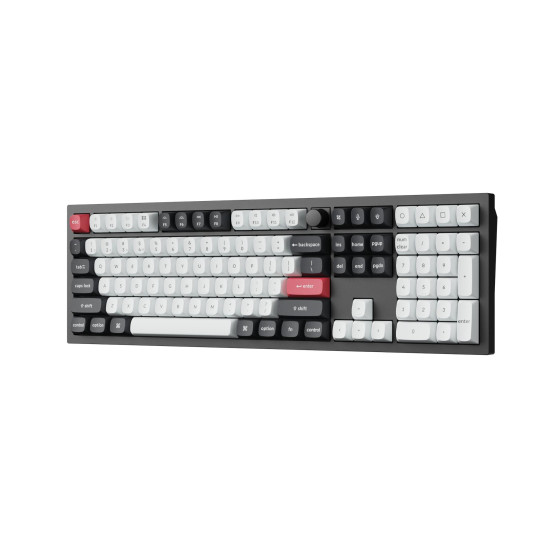 Wireless Mechanical Keyboard Keychron Q6 HE QMK Gateron Double-Rail Magnetic Switch - Carbon Black