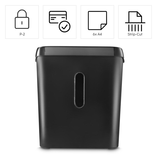 Hama “Classic S61” Document Shredder, Shredder with Security Level P2 T2 E2 Hama “Classic S61” Document Shredder, Shredder with Security Level P2 T2 E2