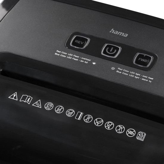 Hama “Prime M100” Document Shredder, Shredder with Security Level P5 T5 E4 Hama “Prime M100” Document Shredder, Shredder with Security Level P5 T5 E4