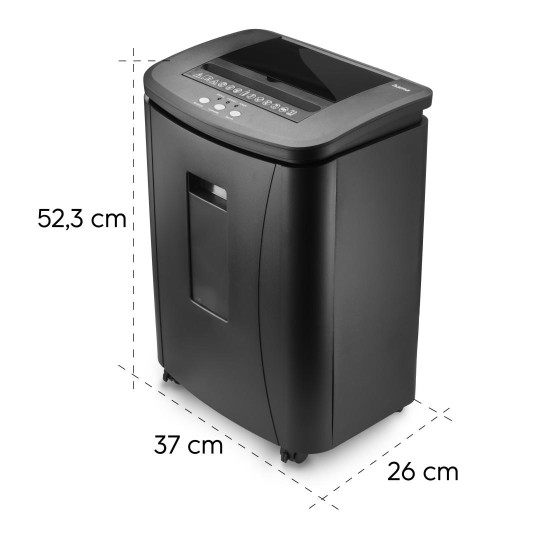 Hama “Safe Auto M1200” Document Shredder, Shredder with Security Level P4 T4 E3 Hama “Safe Auto M1200” Document Shredder, Shredder with Security Level P4 T4 E3