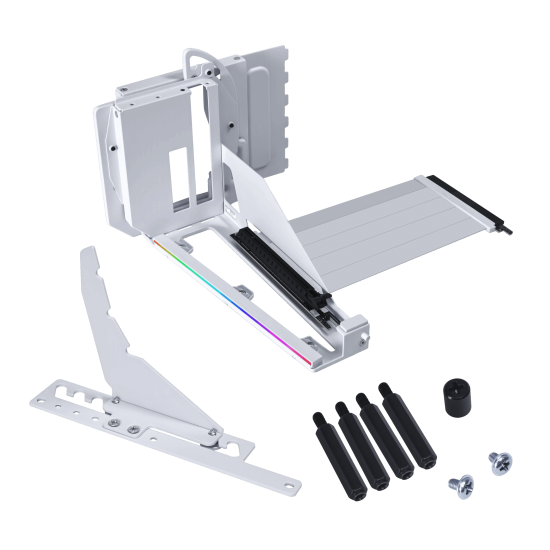 Lian LI Vertical GPU Mounting Kit - 4 Slots Vertical GPU Kit v3 - White Lian LI Vertical GPU Mounting Kit - 4 Slots Vertical GPU Kit v3 - White