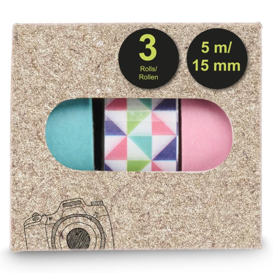 Hama Masking Tapes II, 1.5x500 cm, Various Motifs in Sets of 3 Hama Masking Tapes II, 1.5x500 cm, Various Motifs in Sets of 3