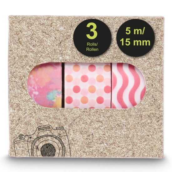 Hama Masking Tapes II, 1.5x500 cm, Various Motifs in Sets of 3 Hama Masking Tapes II, 1.5x500 cm, Various Motifs in Sets of 3