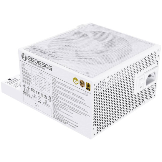 Power Supply Lian Lian Li EDGE EGO850 White 850W 80+ Gold PCIe 5.1, ATX 3.1