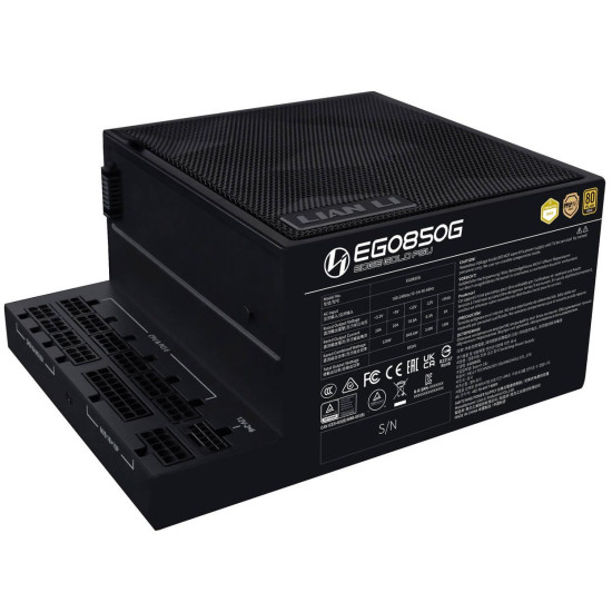 Power Supply Lian Li EDGE EGO850 Black 850W 80+ Gold PCIe 5.1, ATX 3.1