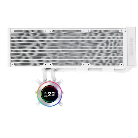 CPU AiO Cooler Lian Li HydroShift II LCD-C 360 Fanless ARGB - Бял