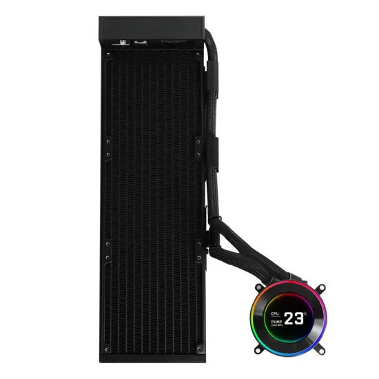 CPU AiO Cooler Lian Li HydroShift II LCD-C 360 Fanless ARGB - Black