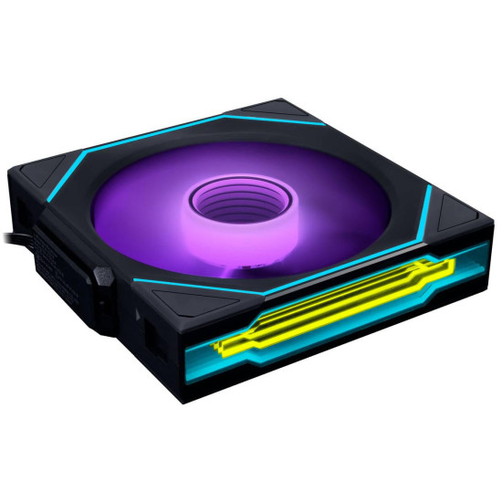 Вентилатори 3бр Lian Li UNI FAN SL-INF Wireless ARGB PWM Reverse - 120 mm Черни + Контролер Вентилатори 3бр Lian Li UNI FAN SL-INF Wireless ARGB PWM Reverse - 120 mm Черни + Контролер