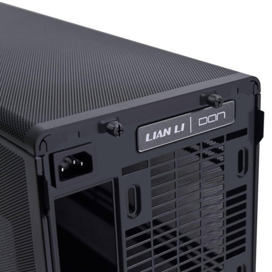 Case Lian Li DAN A3-mATX Wood Edition Black, Tempered Glass, Micro Tower