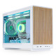 Case Lian Li DAN A3-mATX Wood Edition White, Tempered Glass, Micro Tower