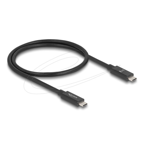 Delock Cable E-Marker USB-C, 80 Gbps, 16K 60 Hz, PD 3.1 240 W, 0.5 m, black