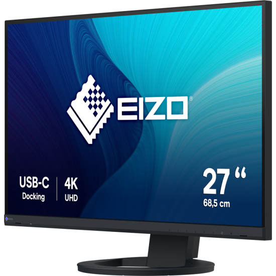 Monitor EIZO ColorEdge EV2740S-BK, 27'', 3140x2160, IPS, black, USB-C, DP, HDMI, 4xUSB-A