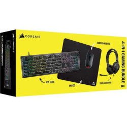 CORSAIR Геймърски бъндъл 4 в 1 - K55 CORE / HARPOON RGB PRO / HS35 Surround v2 / MM100
