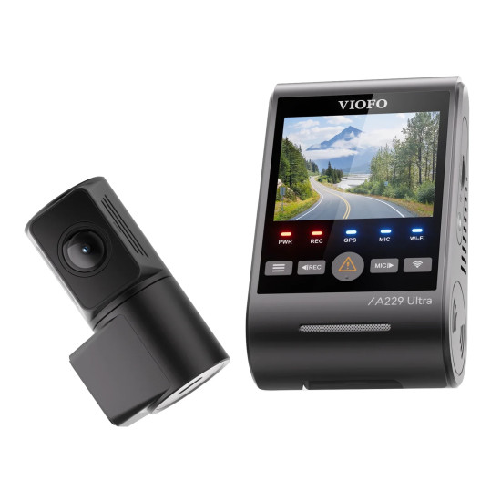 VIOFO Видеорегистратор Dash Cam A229 Ultra 2 Channel - 4K, HDR, Dual Sony STARVIS 2 8MP, GPS, Bluetooth