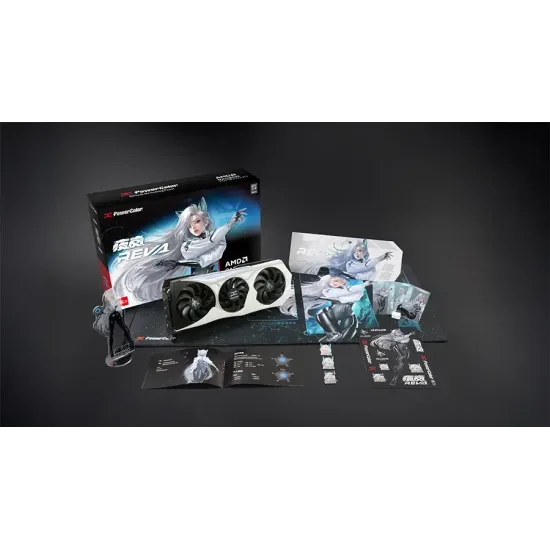 Видео карта PowerColor Radeon RX 9070 XT HELLHOUND OC REVA EDITION 16GB GDDR6