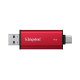 Kingston Dual USB-A/C Portable SSD 1TB - Black/Red