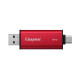 Kingston Dual USB-A/C Portable SSD 2TB - Black/Red