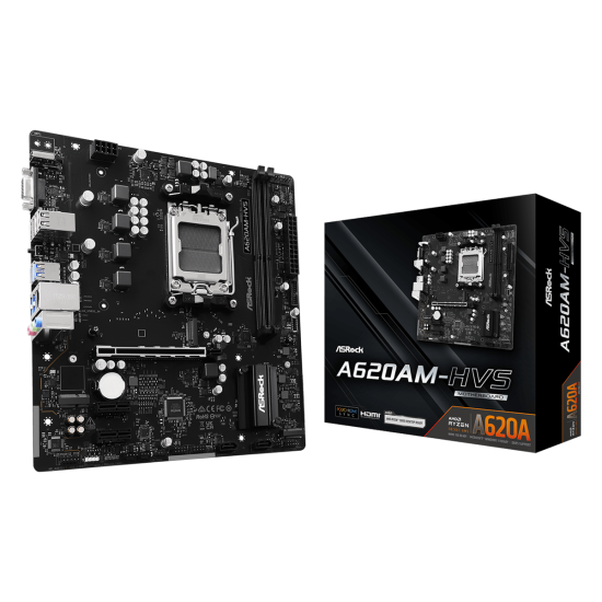 Дънна платка ASRock A620AM-HVS DDR5 Socket AM5