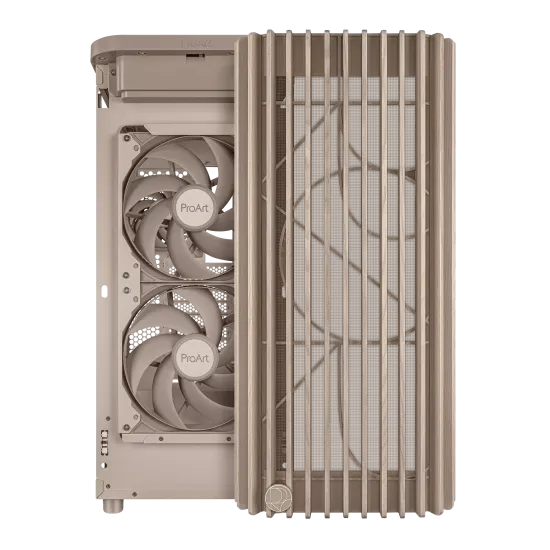 Кутия ASUS ProArt PA401 Wood Edition Beige - Mesh Panel