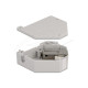 Delock DIN rail Adapter with Keystone Module RJ45 jack Cat.6A LSA