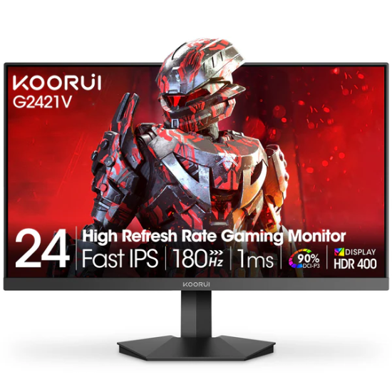 KOORUI 24 QHD IPS 180Hz 1ms 16:9 HDMI DP HDR