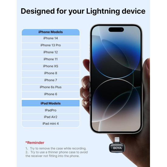 Безжична микрофонна система BOYA Mini 2-03 с Lightning