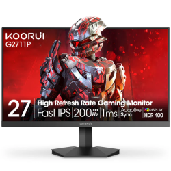 KOORUI 27 FHD IPS 200Hz 1ms 16:9 HDMI DP HDR
