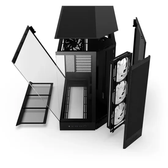 Кутия NZXT H9 Flow RGB Dual-Chamber - Black