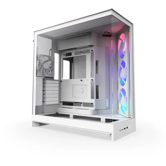 Кутия NZXT H9 Flow RGB Dual-Chamber - White