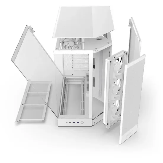 Кутия NZXT H9 Flow RGB Dual-Chamber - White