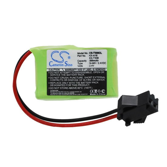 Battery for cordless phone Panasonic KX-A16 KX-T1232 KX-T308  2,4V 300mAh CS-T308CL Cameron Sino