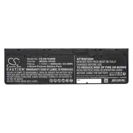 Laptop Battery for DELL Latitude E7240 E7250, Latitude 12 7000, 0J31N7  LiPo 7.4V 6000 mAh CAMERON SINO