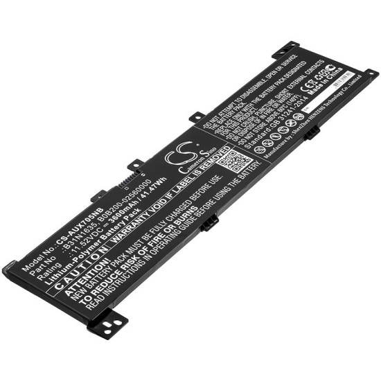 Батерия за лаптоп ASUS A705QA, VIVOBOOK F705UV-BX186T, VIVOBOOK F705UV-BX186T, B31N1635 LIPo 11,52V 3600 mAh CAMERON SINO